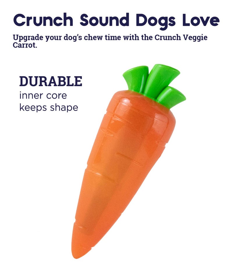Petstages Crunch Veggies Carrot Dog Chew Toy, Large - Image 4